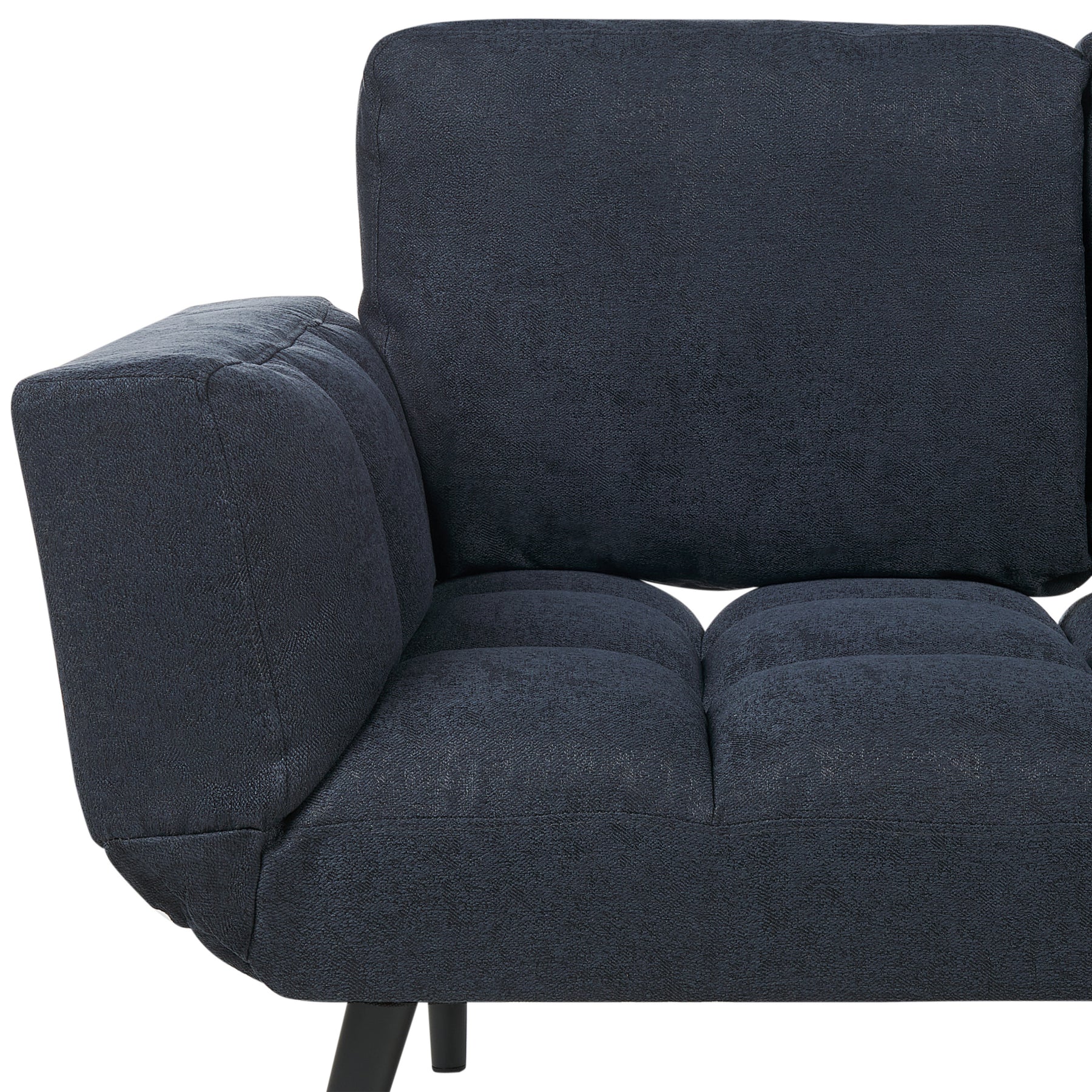 Beliani - BREKKE  - Slaapbank - Donkerblauw - Polyester
