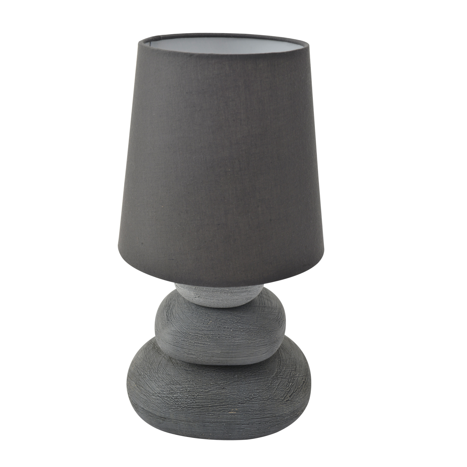 Tischleuchte STONEY - grau - Keramik - 31 cm hoch