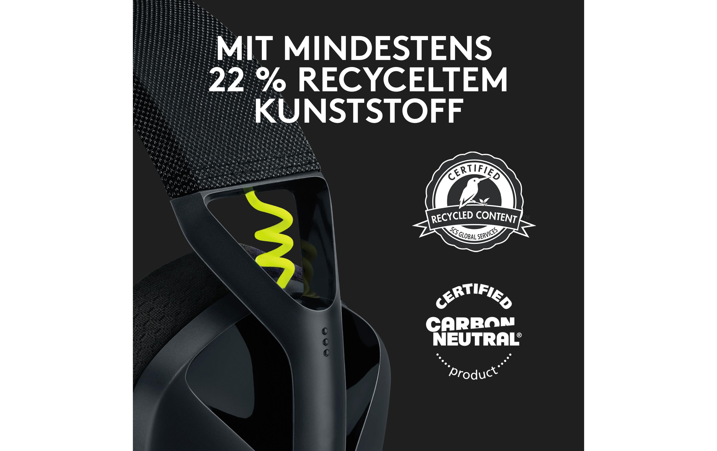 Headset G435 Gaming Lightspeed SchwarzKabelloses Gaming-Headset mit integrierten Beamforming-Mikrofonen und bis zu 18 Stunden Akkulaufzeit