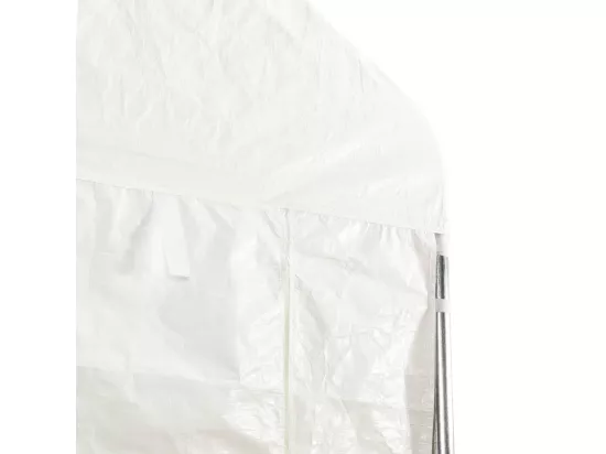 Belvédère avec toit blanc 15,61x2,28x2,69 m polyéthylène