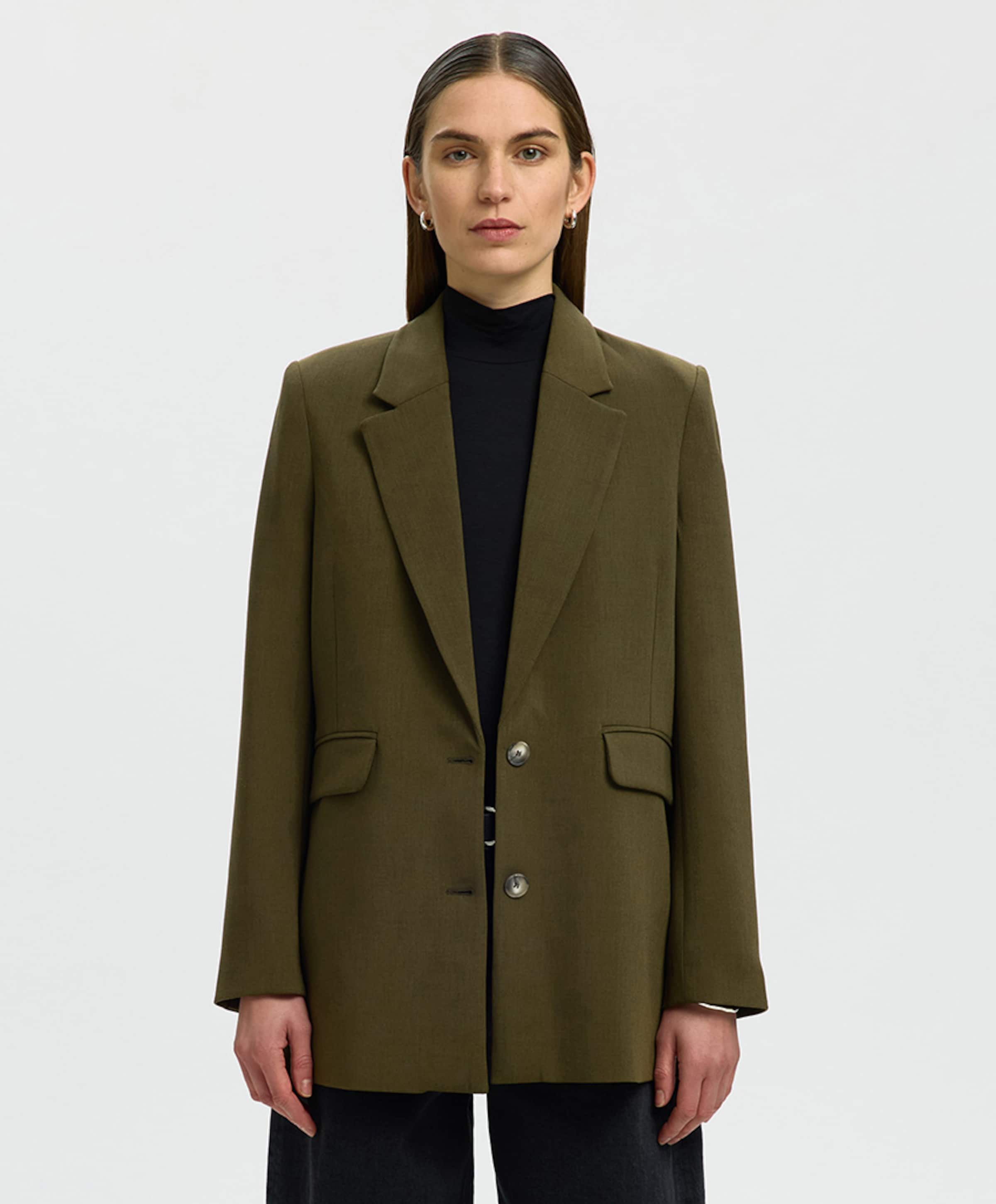 Selected Dames blazer groen