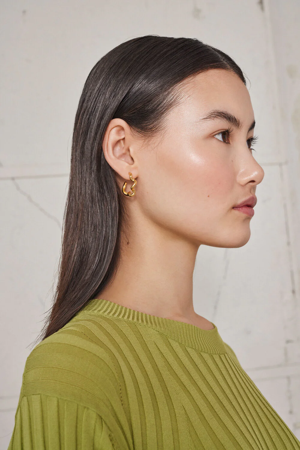 ENAMEL Copenhagen  Curly Hoops øreringe - forgyldt