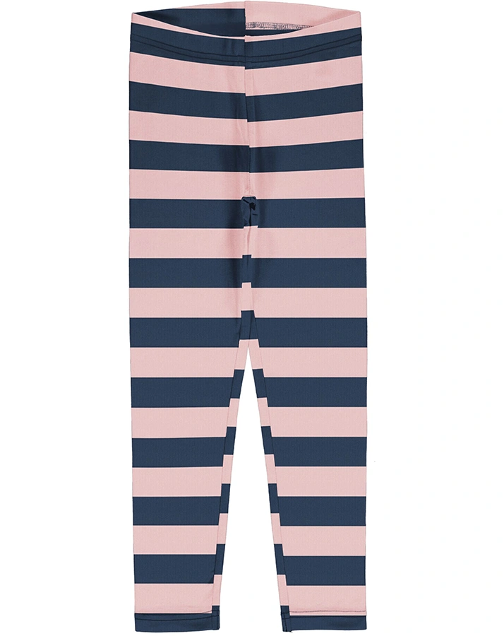 Leggings STRIPE PALE BLUSH in hellrosa/dunkelblau