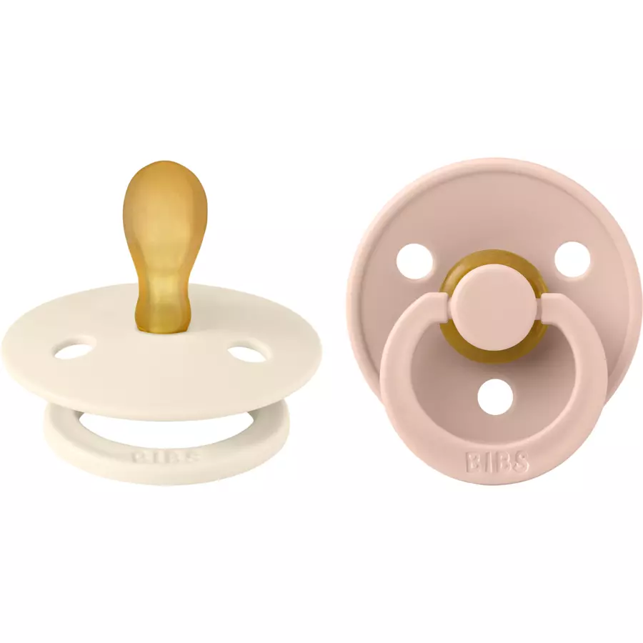 BIBS® Schnuller Colour Symmetrischer Sauger Ivory & Blush 0-6 Monate, 2 Stk.