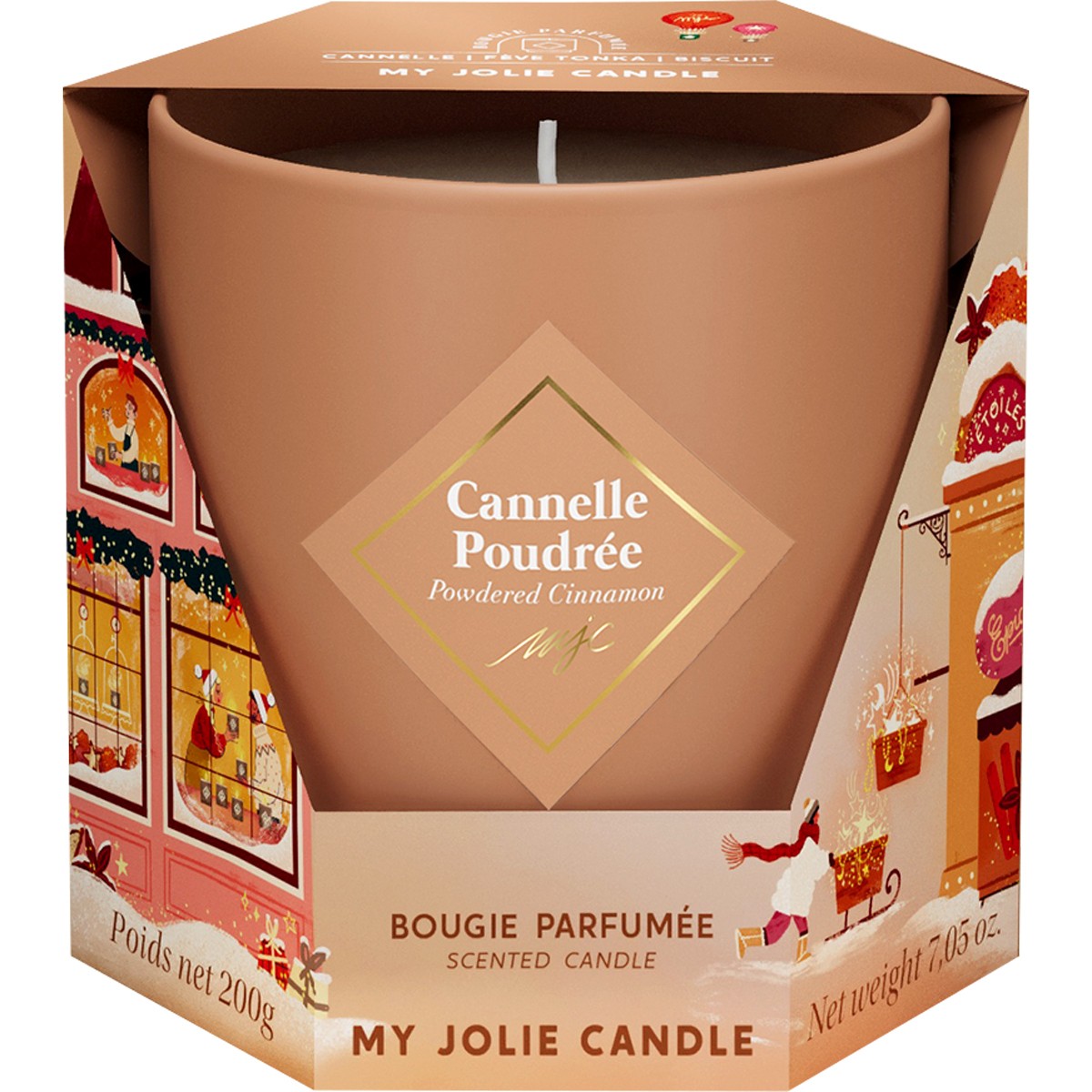 Bougie parfumée - Cannelle poudrée - 200 g