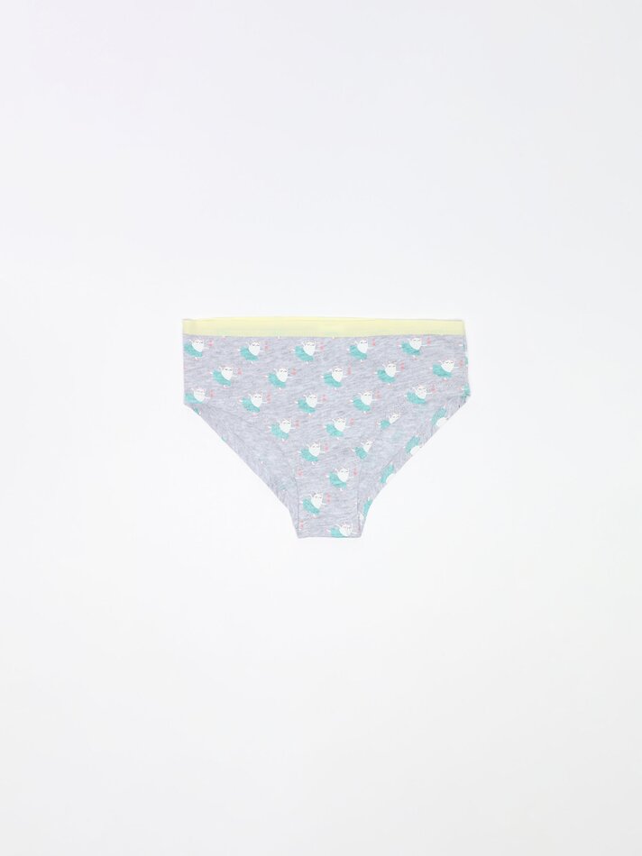 Pacote com 7 calcinhas hipster estampadas - Cores variadas