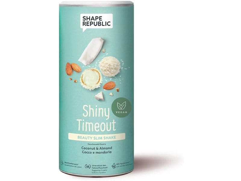 Shape Republic Slim Shake vegan Coconut & Almond 420 g Veganer Mahlzeitenersatz mit Süssungsmitteln Shiny Timeout