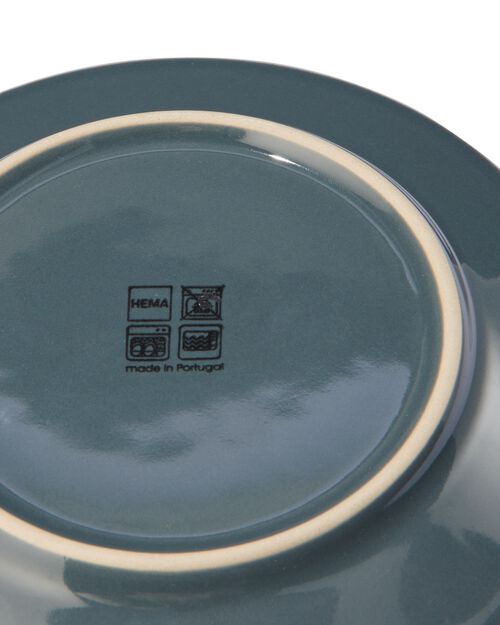 assiette à dessert - 16,5 cm - Porto émail réactif - noir