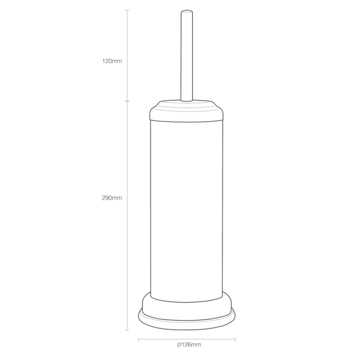 Sealskin Toiletborstelhouder Acero Wit