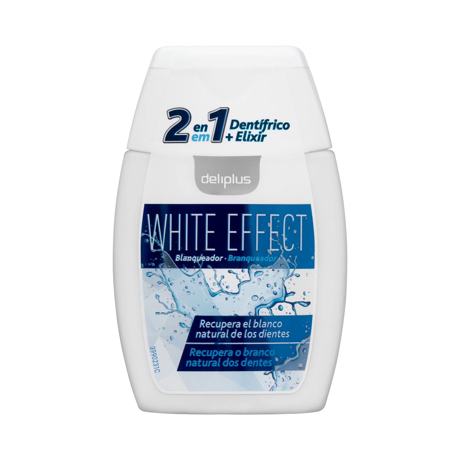 Dentifrice gel blanchissant 2 en 1 Deliplus White Effect