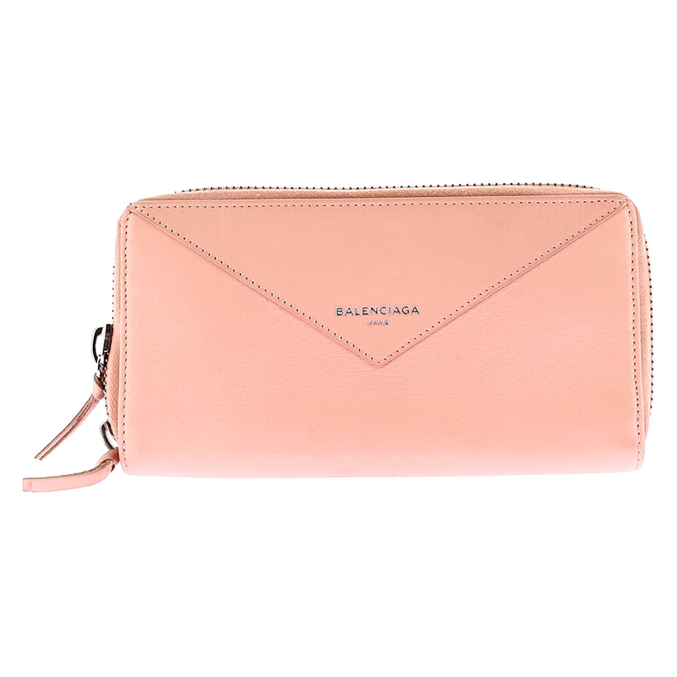 Balenciaga Portefeuille en Cuir rose - Très bon état - 19x2 cm