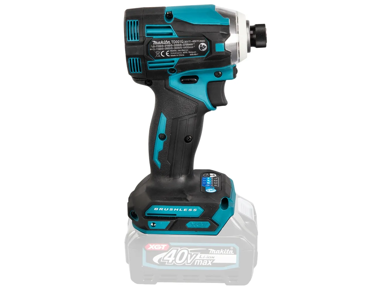 Makita TD001G - Støddriver - ledningfri - 600 W - 4-hastigheders - 1/4