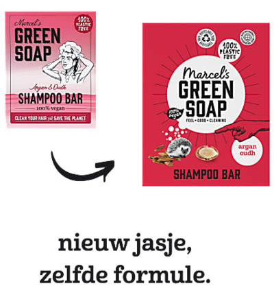 Marcel’s Green Soap Shampoo bar argan & oudh (90 gr)