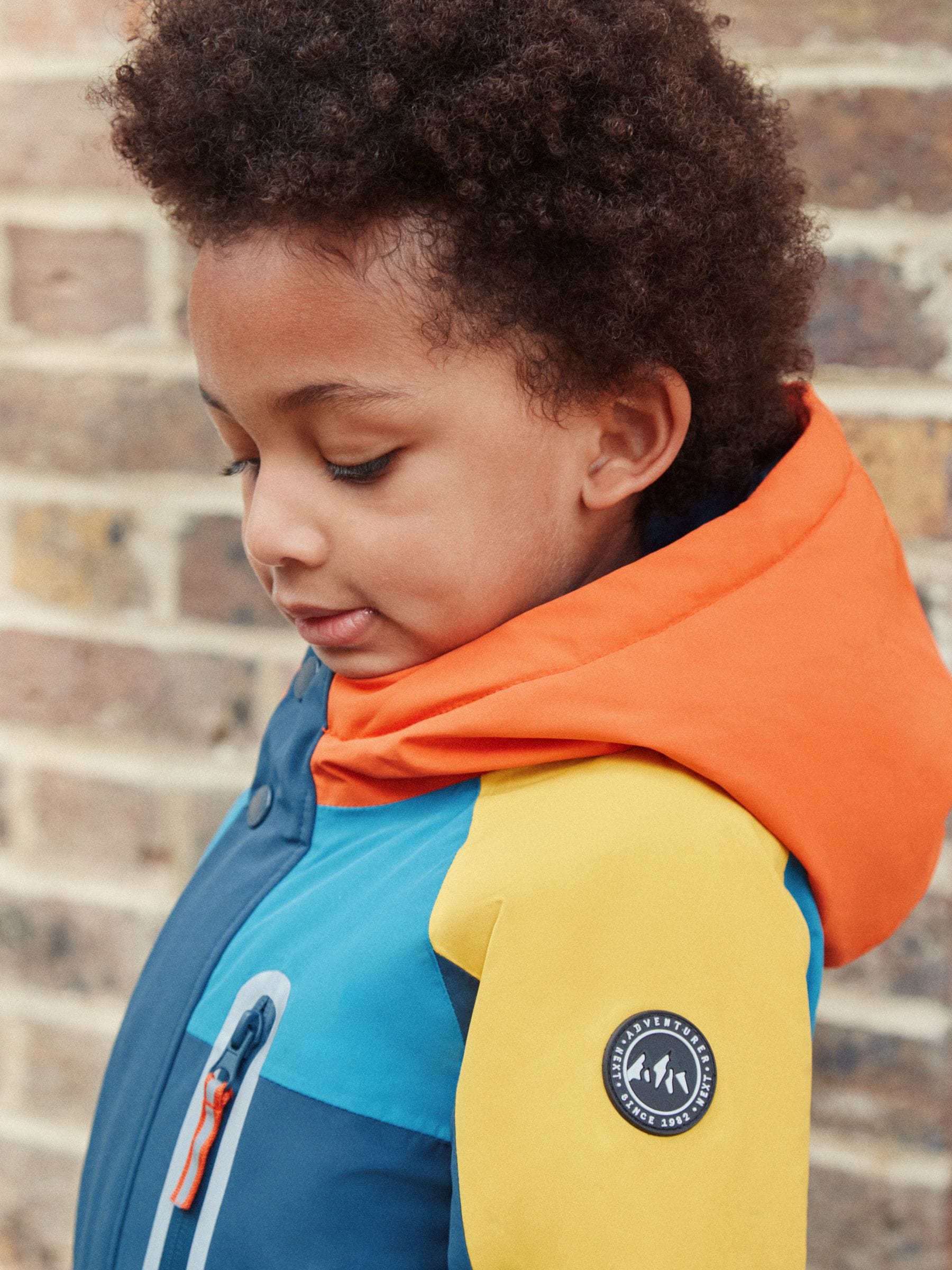 Donkerblauw colourblocking - Waterdicht sneeuwpak (3 mnd-7 jr)