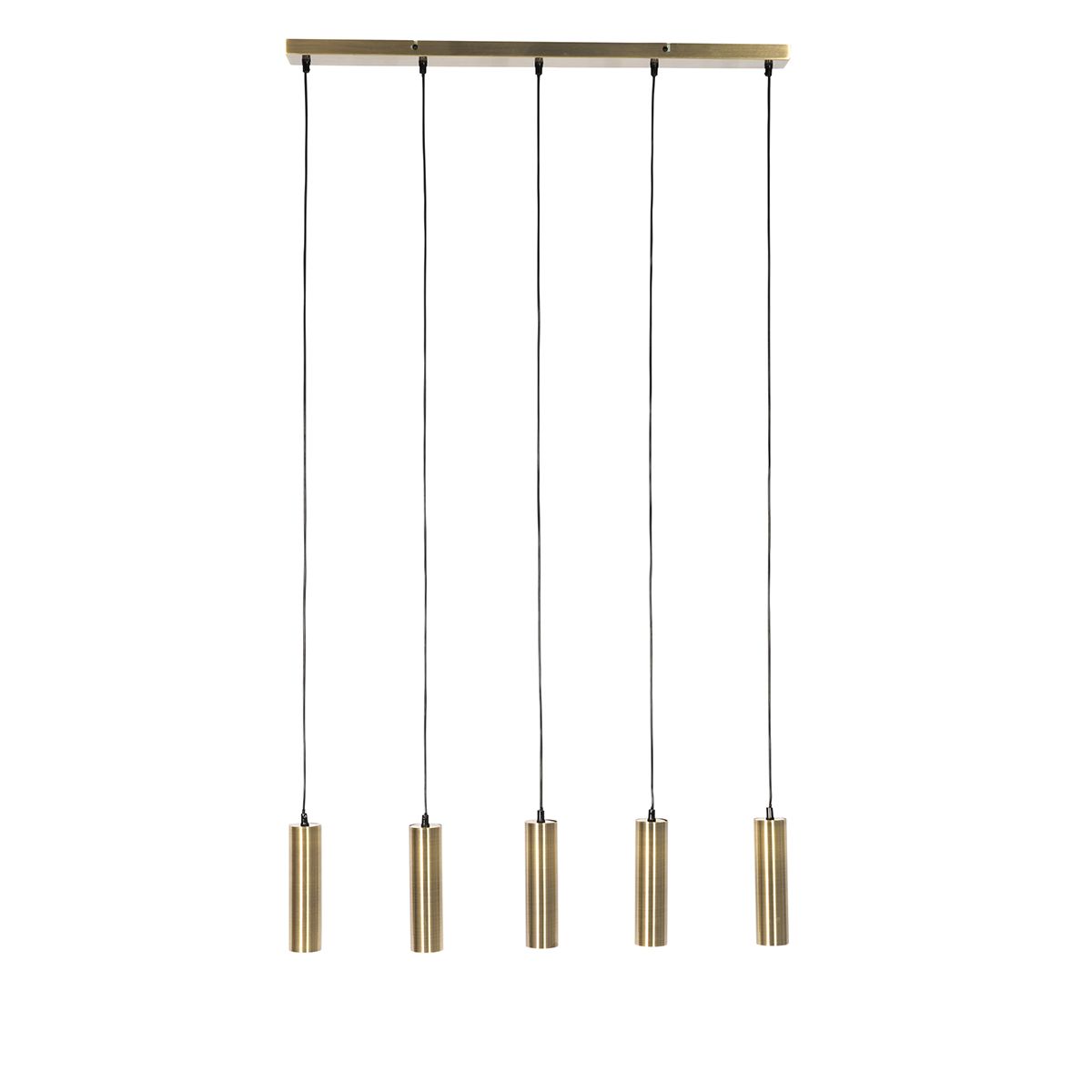 Moderne hanglamp brons 5-lichts - Jeana