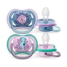 Philips Avent SCF085/61 Ultra Air-sutter 6-18 måneder, 2 stk, søhest