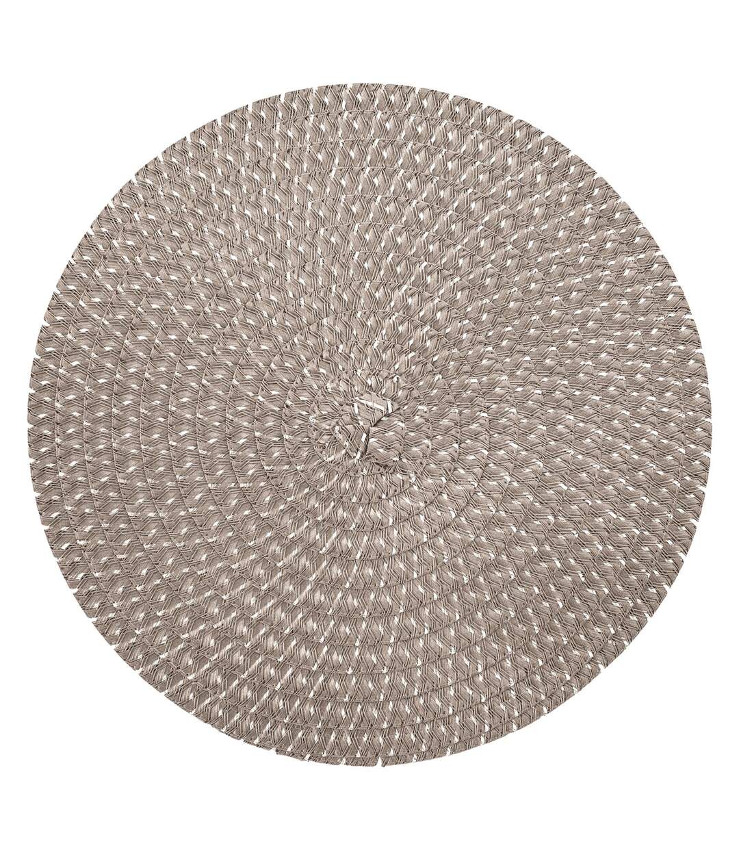 Set de table design tressé Irise - Diam. 38 cm - Gris