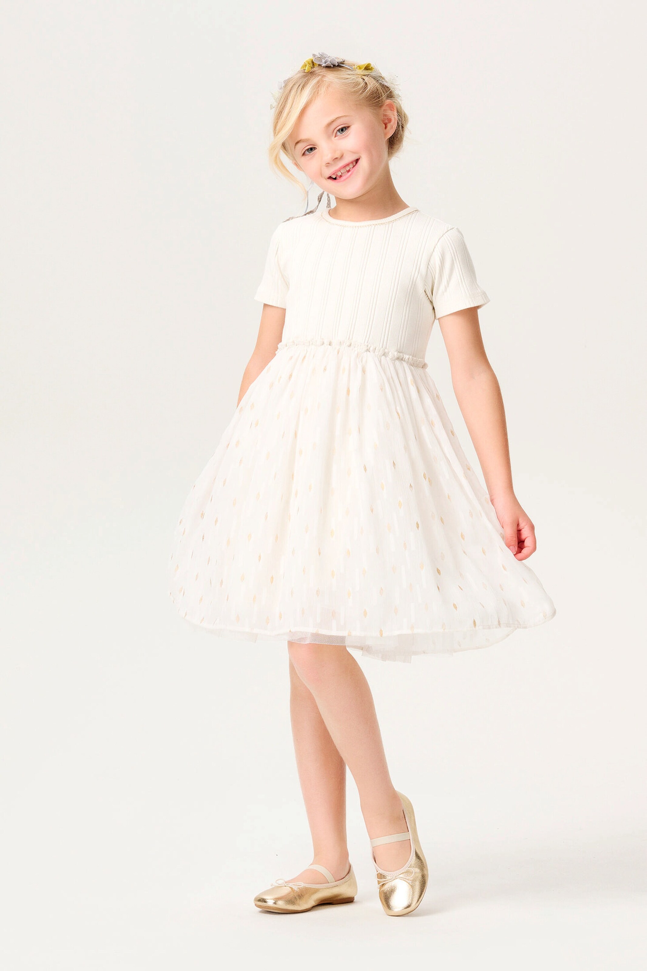 NOPPIES KIDS Kleid Manou Antique White