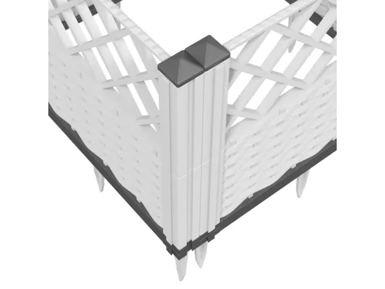 Jardinière bac lit surélevé blanche 43 x 5 x 43 cm 02_0038201