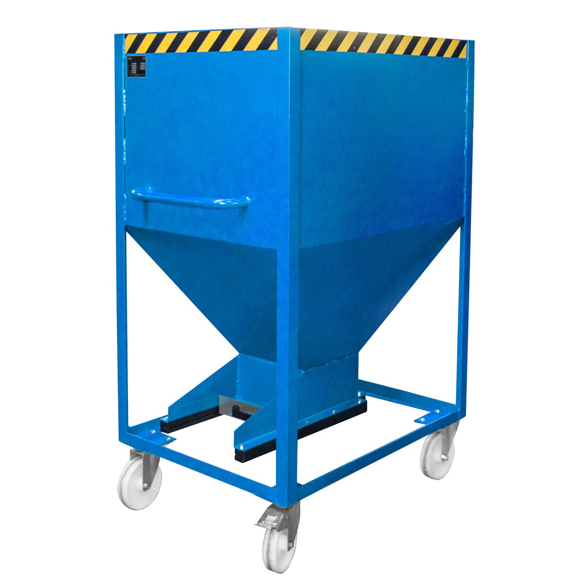 Bauer SR-D 600 silocontainer, geverfd, lichtblauw