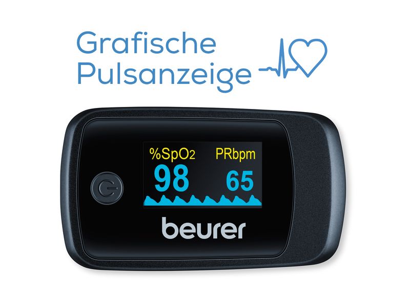 Beurer Pulsoximeter PO 45 Sauerstoffsättigungsmessgerät