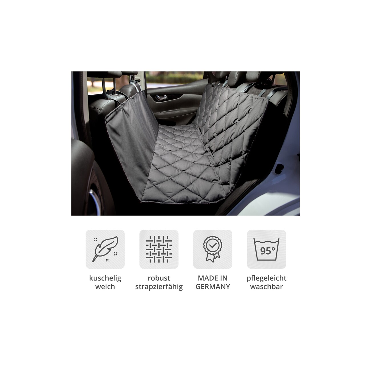 Doctor Bark Pointer Autoschondecke Rückbank 3-Sitz M