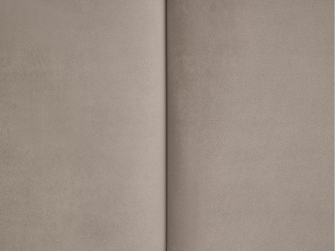 Lit coffre 160 x 200 cm avec tête de lit et lampe intégrée - Velours - Taupe + Matelas - SARETO