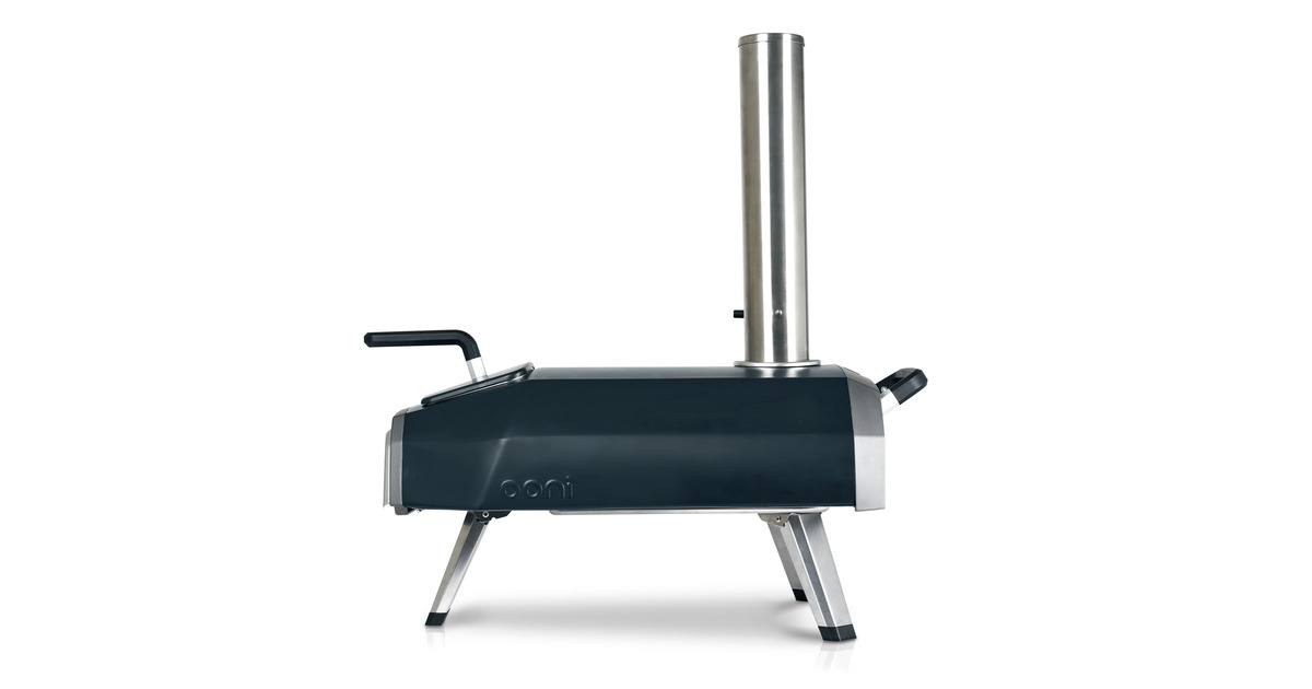 OoniKaru 2 Multi-Fuel Pizza Oven pizzaoven  (Zwart/roestvrij staal, 12'' pizza, Hout, houtskool en gas)