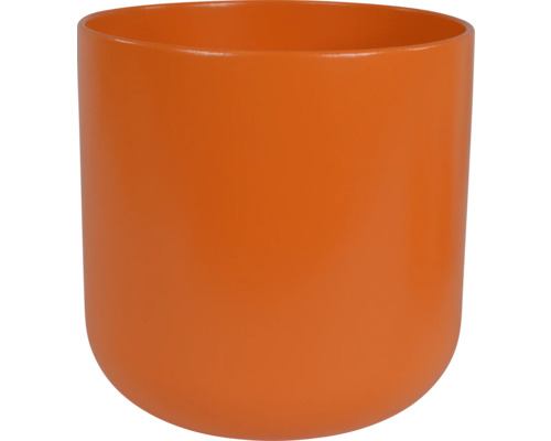 Alma bloempot, 27 x 27 x 26 cm, keramiek, oranje