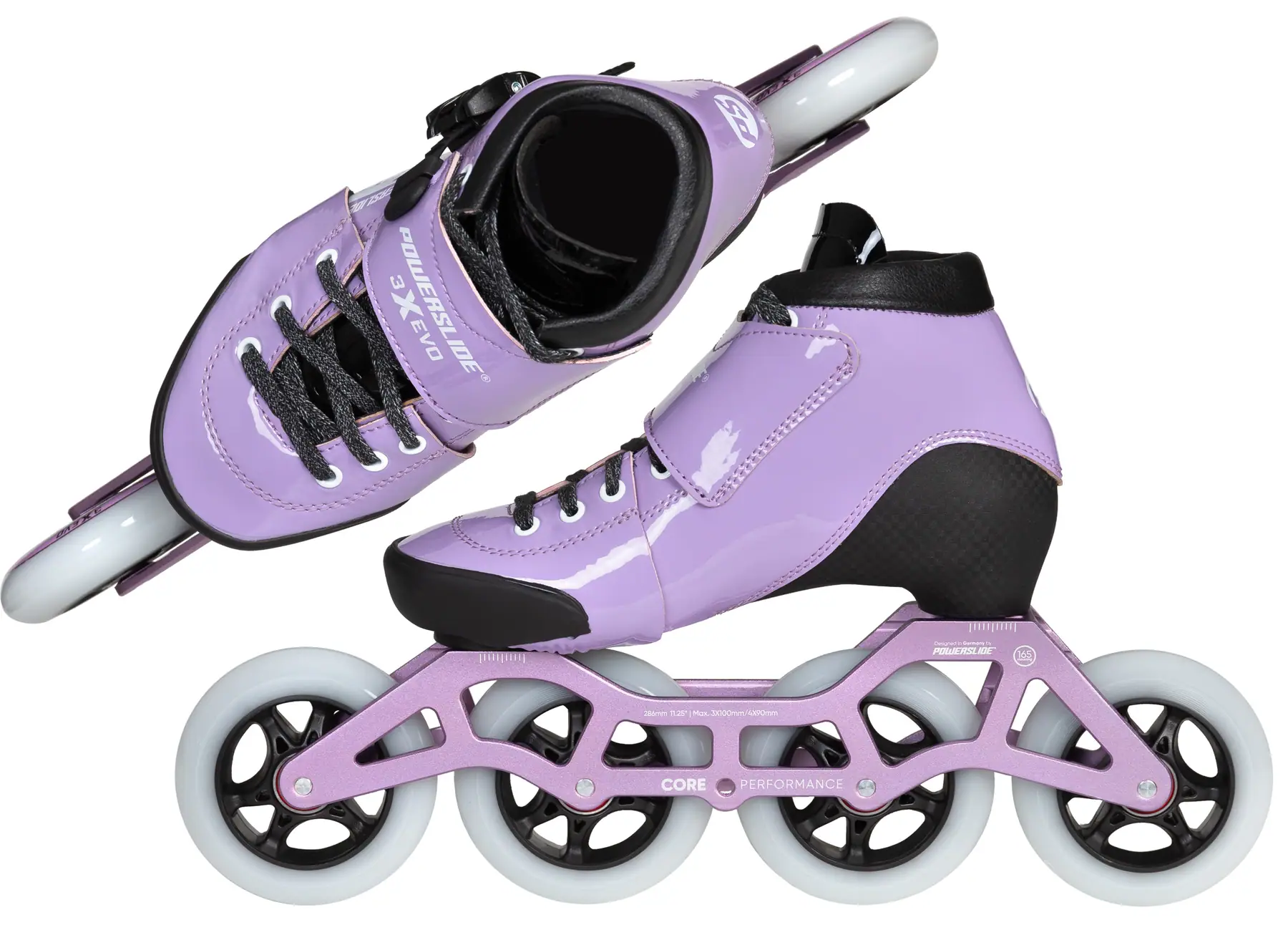Powerslide 3X Evo Justerbare Inline Speed Skates Børn
