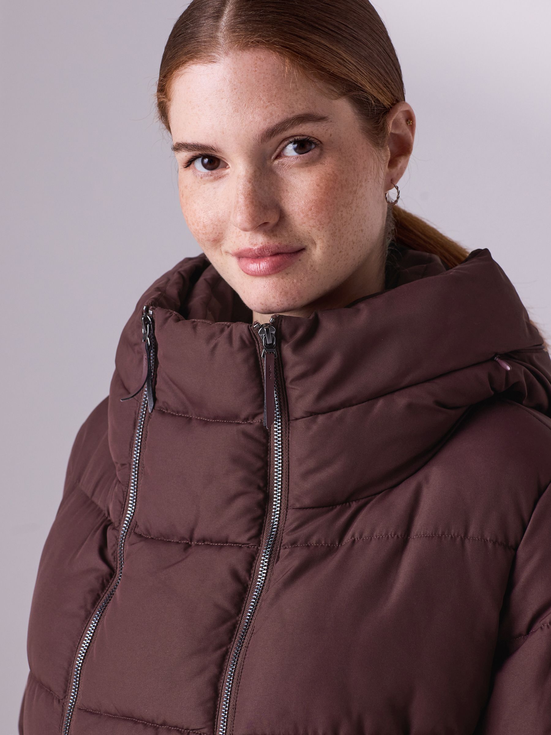 Bordeauxrood - Maternity Shower Resistant Coat