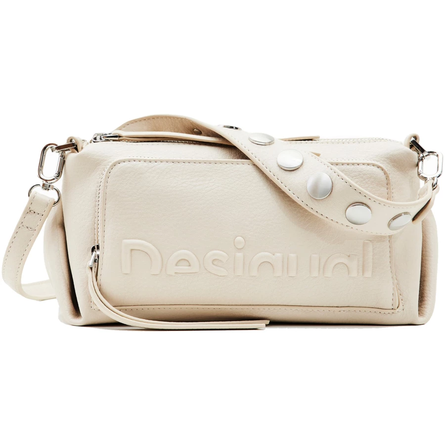 Desigual Half Logo Urus - Schultertasche 22 cm crudo