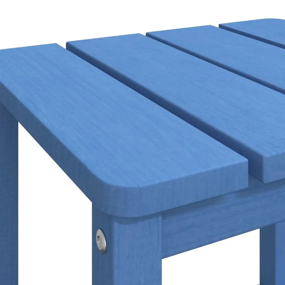 vidaXL - Tuintafel Adirondack - Vierkant - Aquablauw - HDPE - 38x38x46 cm