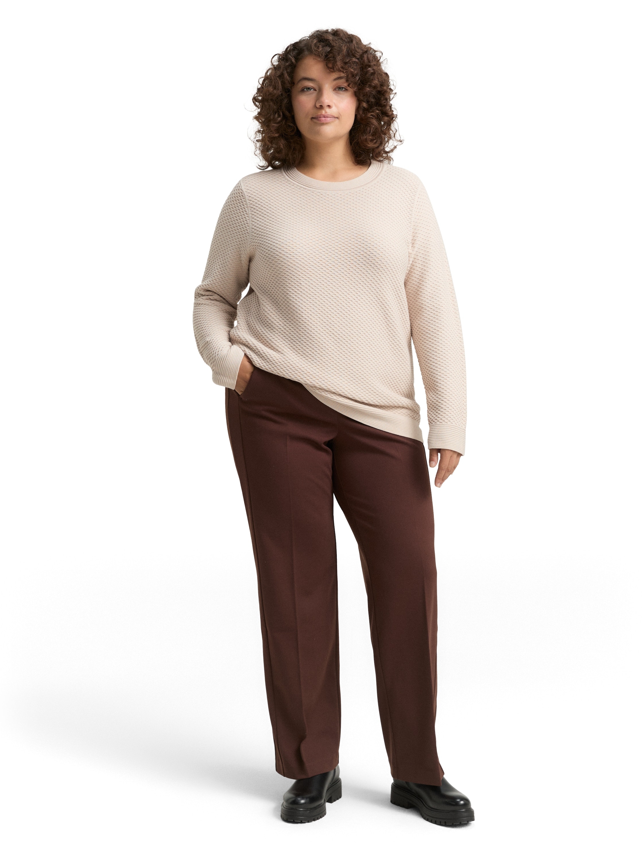 TOM TAILOR PLUS Strickpullover , mit Struktur-Muster