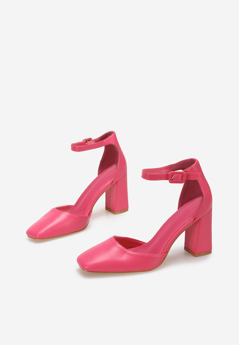 Chaussures à talon épais fuchsia Tisha
