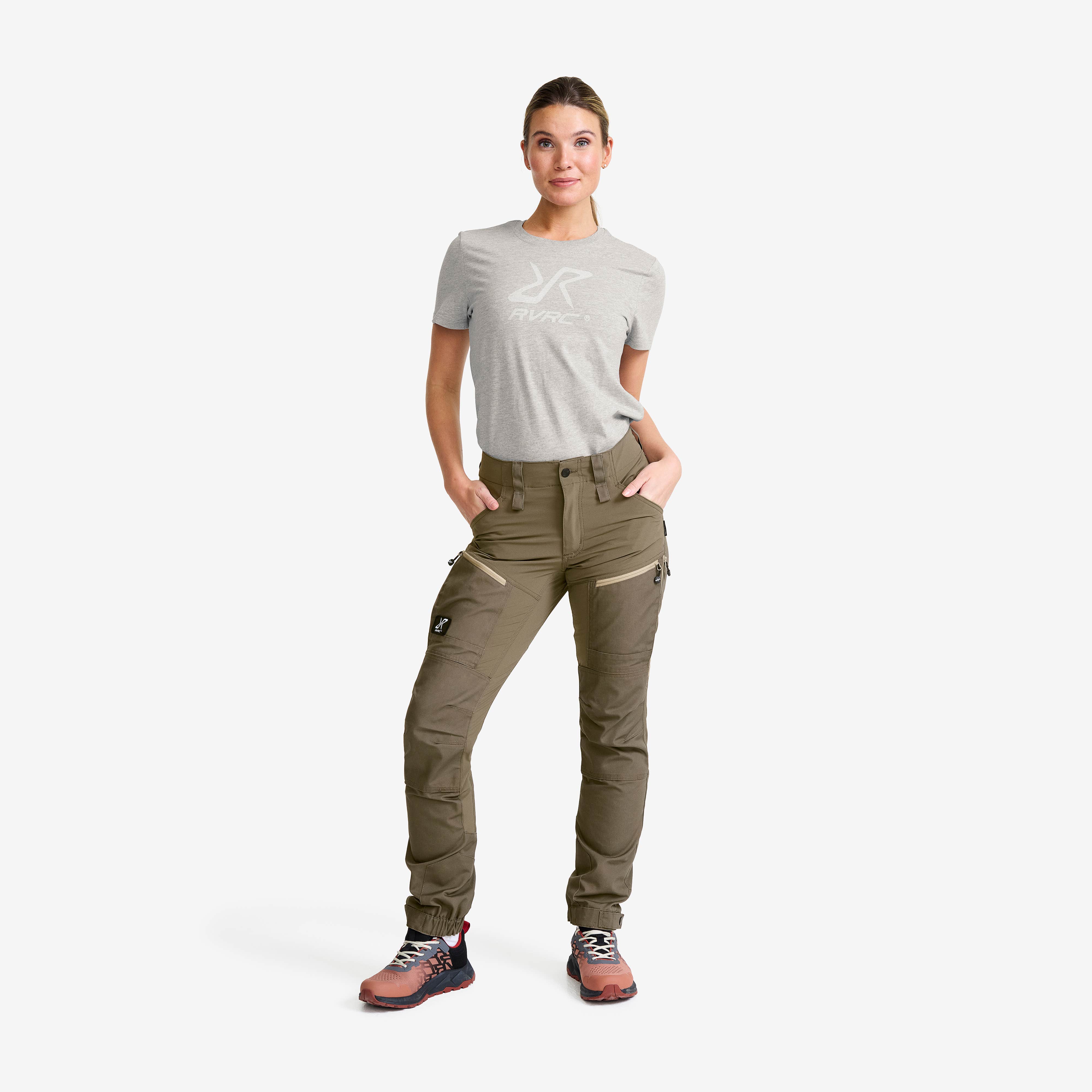 RVRC GP Pro Pants Dame Light Moss Gray