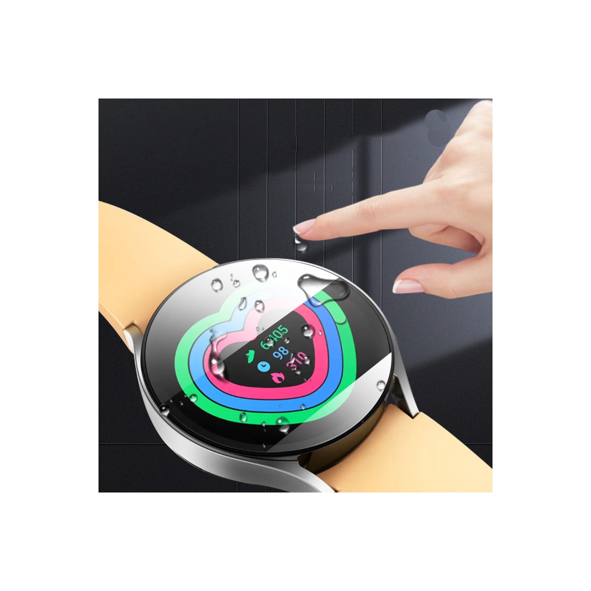 Skjermbeskytter i herdet glass til Samsung Galaxy Watch 6 - 2 stk 40 mm