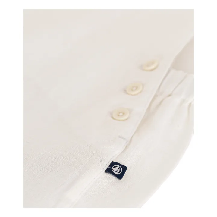 Petit Bateau Salopette Malin Lin | Blanc