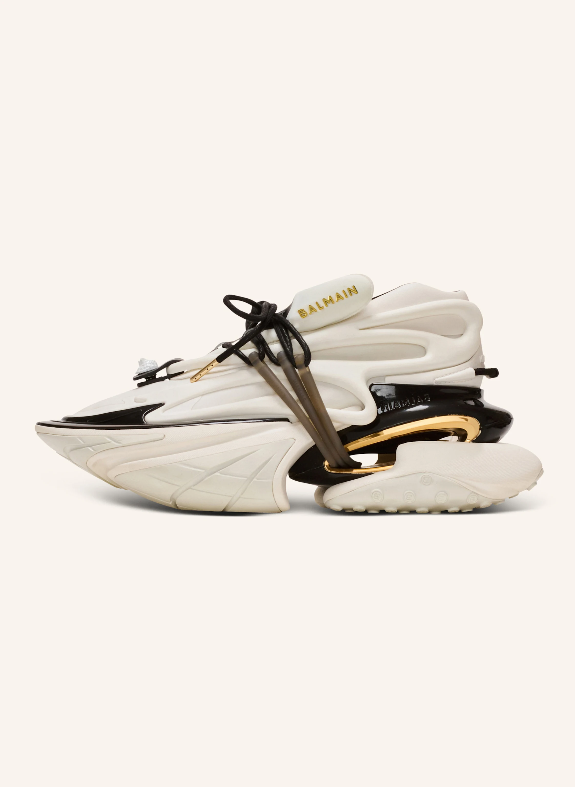 BALMAIN Sneakers Unicorn Low aus Neopren und Kalbsleder