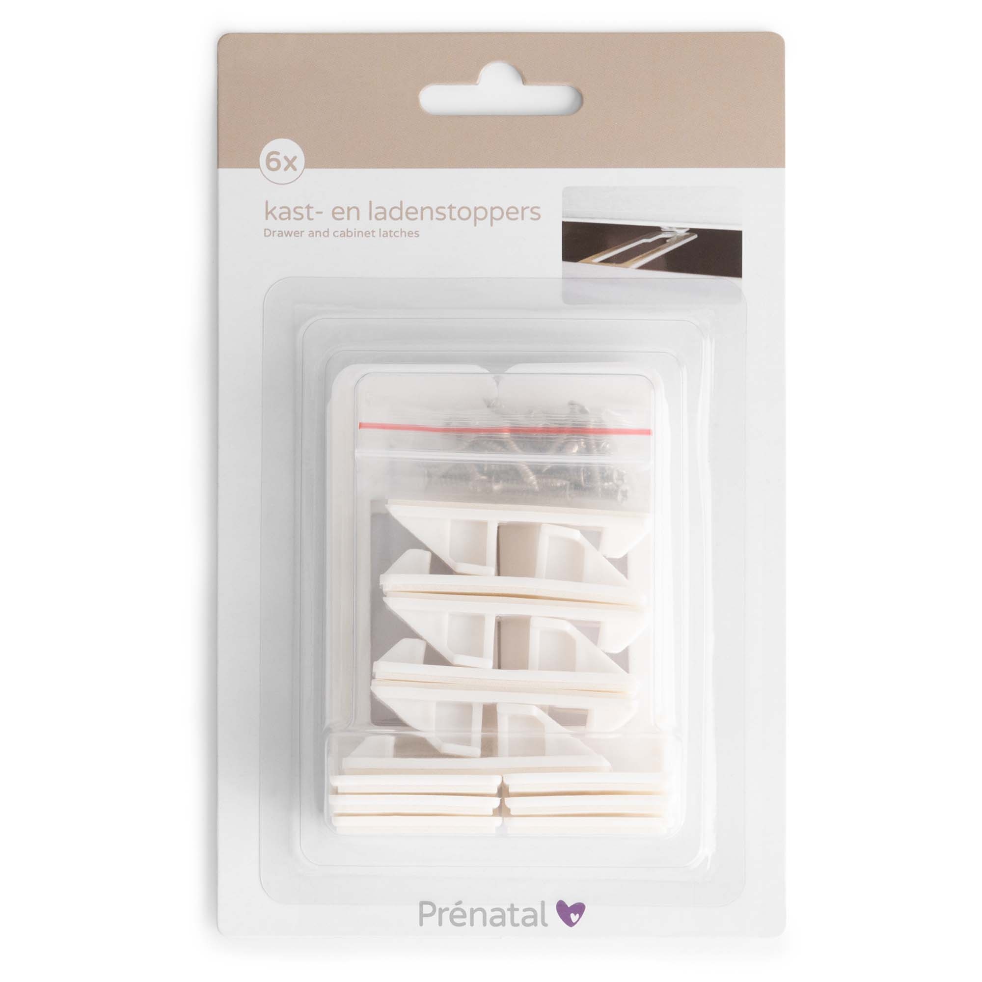Prénatal kast- en ladenstoppers wit