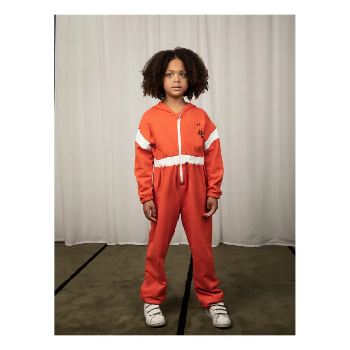 Mini Rodini Combinaison Bodybuilder Coton Bio | Rouge