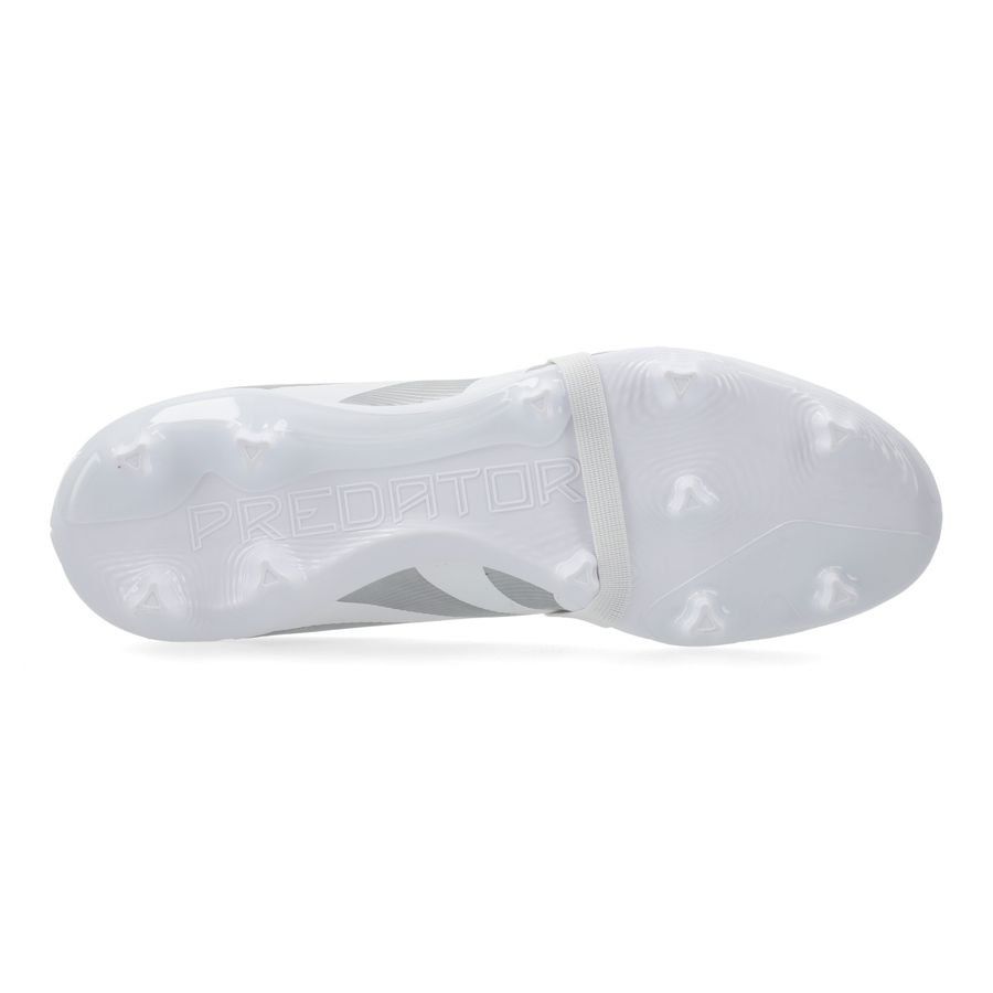 adidas Predator League Fold-over Tongue FG/AG Polar Victory - Blanc/Argenté/Bleu
