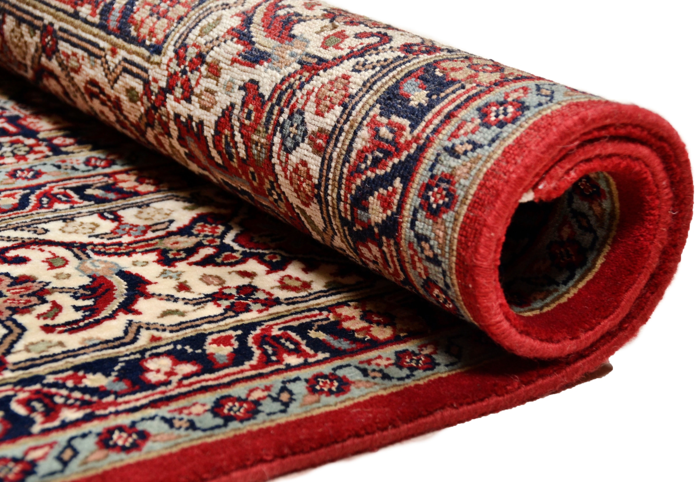 THEKO Orientteppich »Meraj Silk Touch Bidjar« rechteckig 12 mm Höhe Flor aus 20% Seide, handgeknüpft, mit Fransen