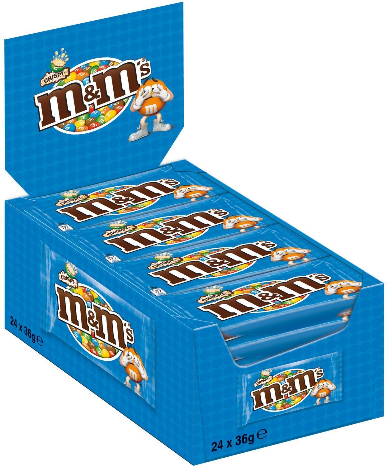 M&Ms Crispy 24x36g=864g MHD:12.11.25