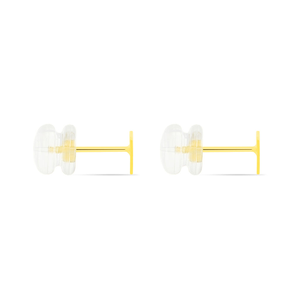Boucles D'oreilles Puces Anne-berengere Triangle Or Jaune