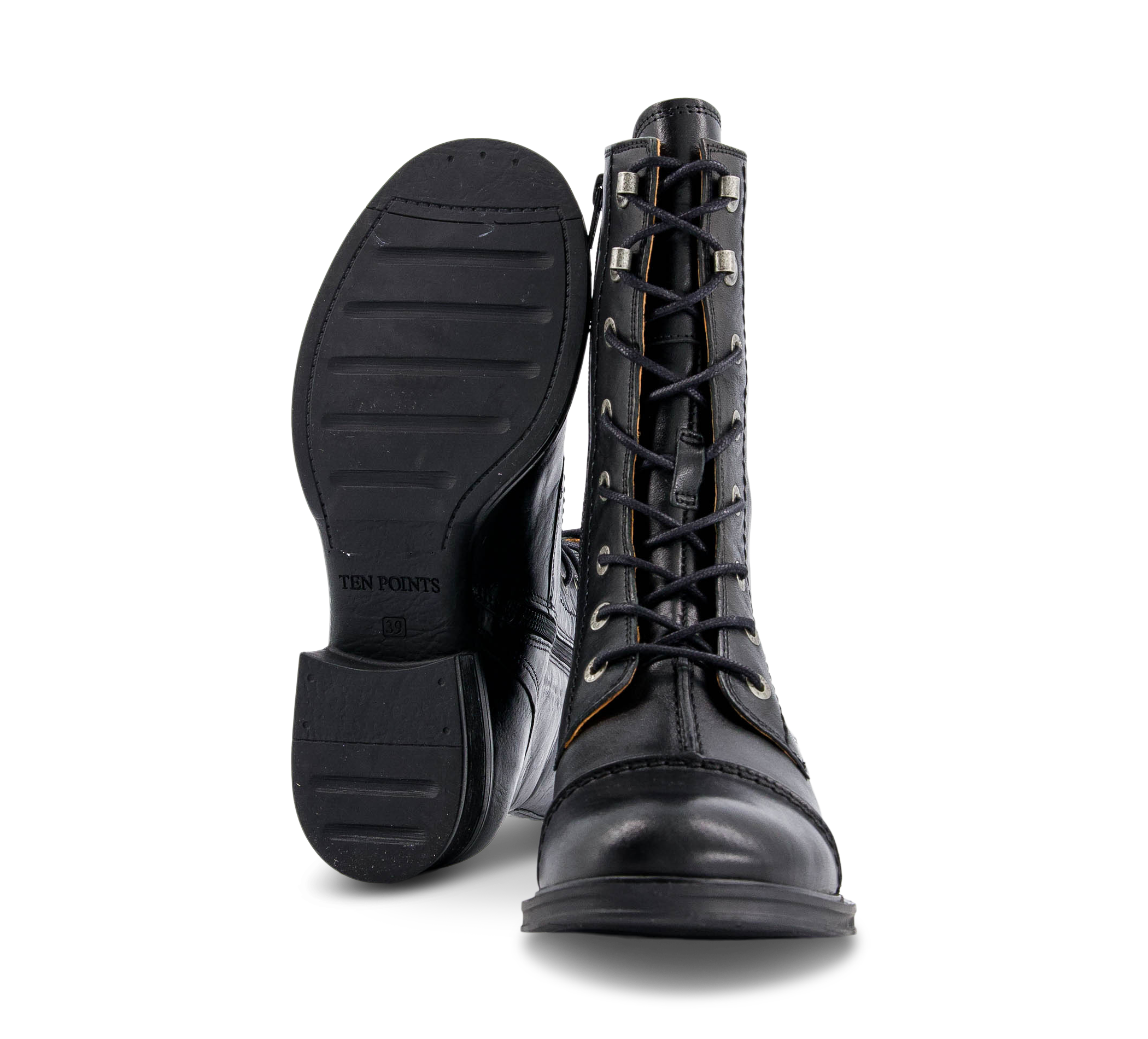 Ten Points Pandora - Schnürstiefel schwarz