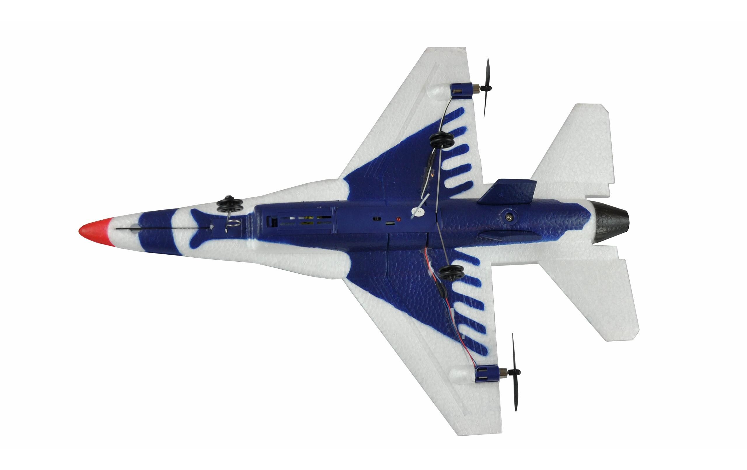 Flugzeug F16B, 2-Kanal mit Gyro RTF2 Motoriges Einsteiger Flugzeug im Design eines F16 Jet's