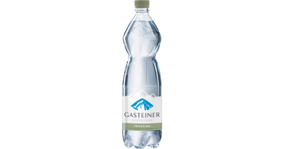 Gasteiner Kristallklar Mineralwasser prickelnd Tray 6x 1,0 Liter (Einweg)