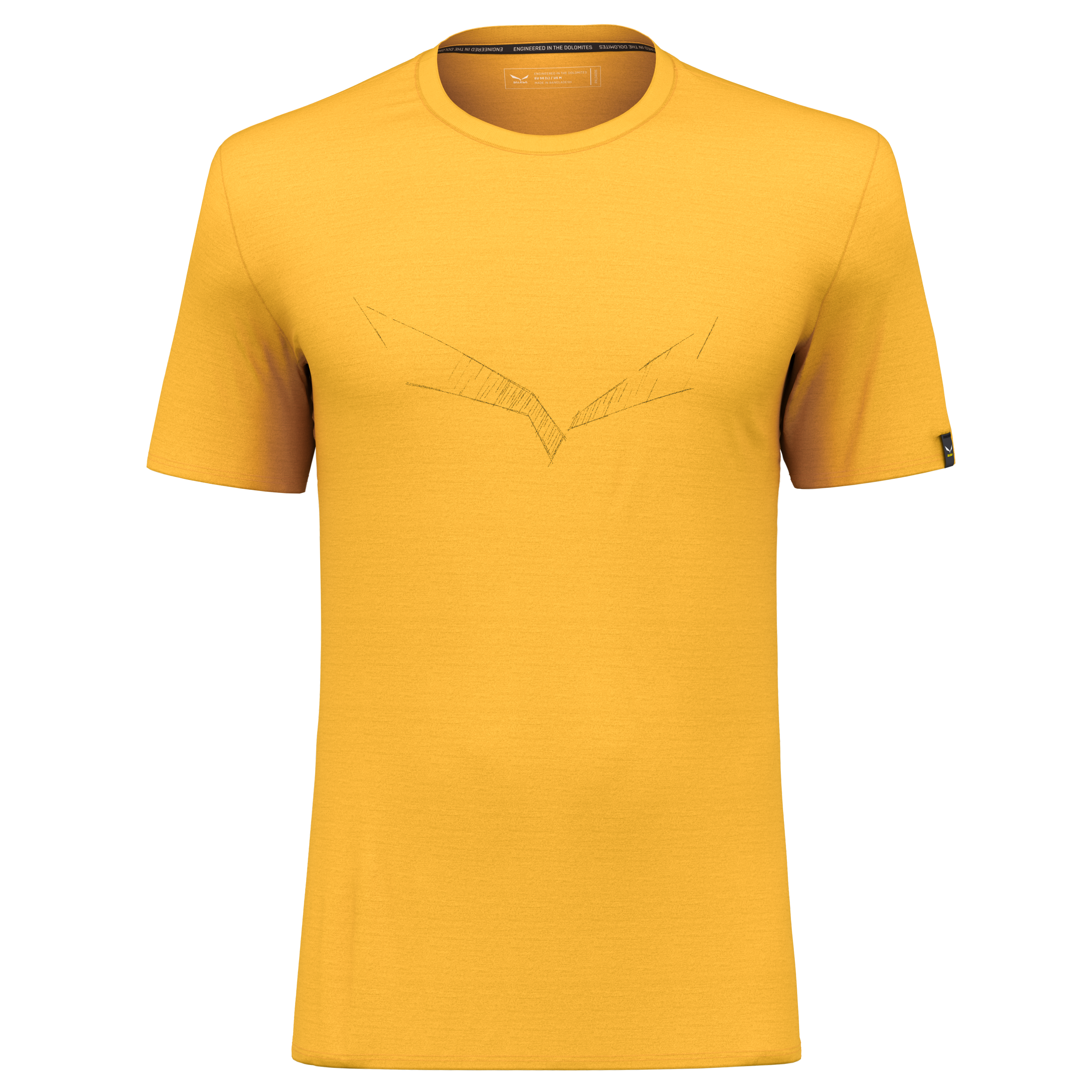 Puez Eagle Sketch Merino T-Shirt Herren
