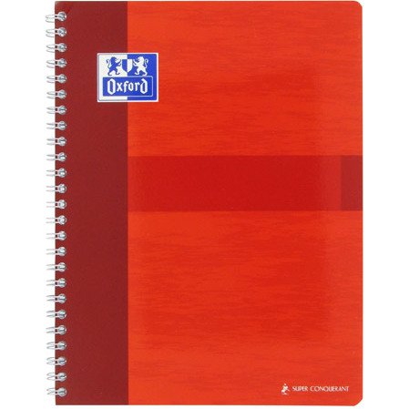 Cahier spirale Oxford Office 17 x 22 cm - grands carreaux - 100 pages